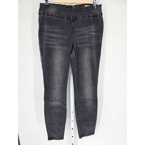 GUESS Women's Black Pull on Match Fit Mid Rise Blended Jegging Jeans Size L - Picture 1 of 7
